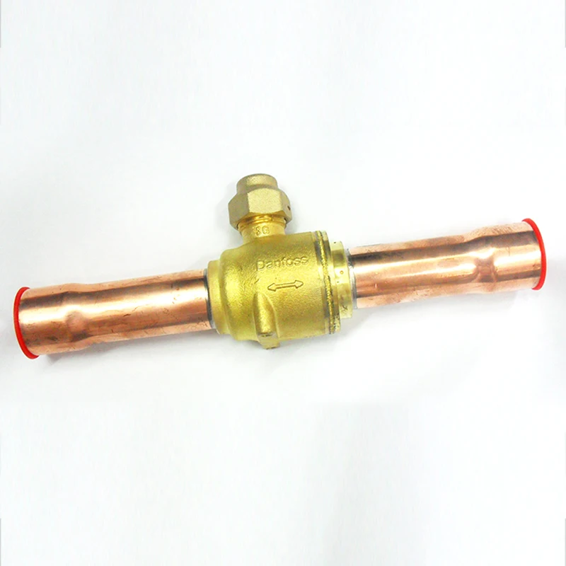 Refrigeration shut off ball valve OD 7/8in 650psi GBC