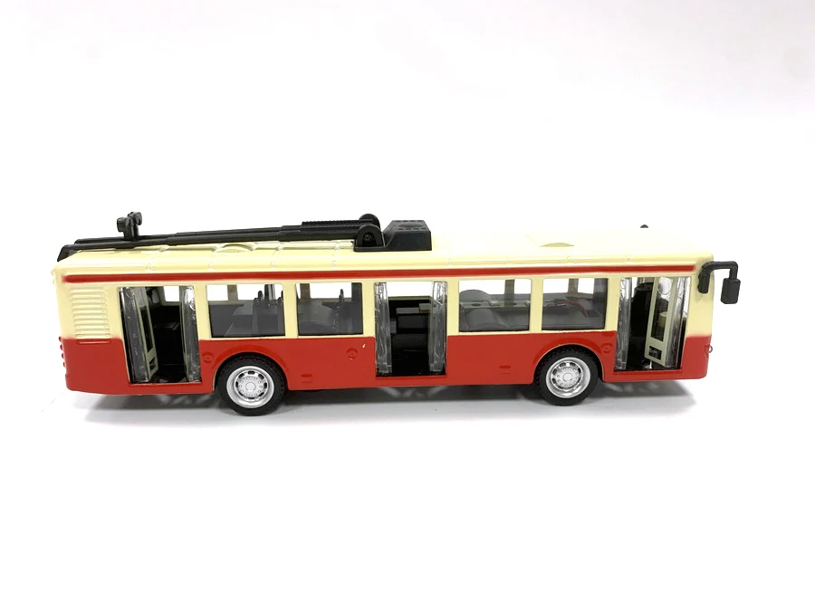 1:90 popular window box packing pull-back sports bus model metal toys die cast cars with sound and light
