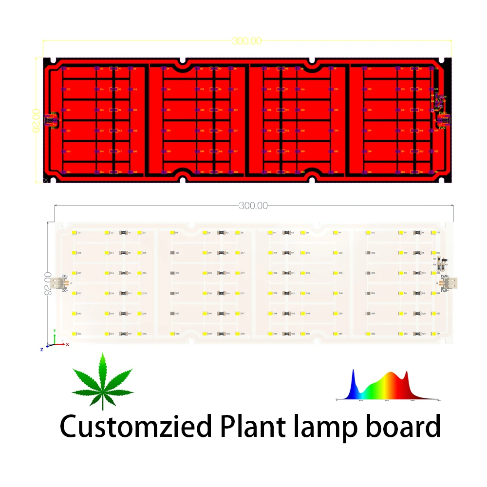 Free design Professional PCB PCBA Assembly Electronic Led Printed Aluminum PCB Circuit Board for led lights