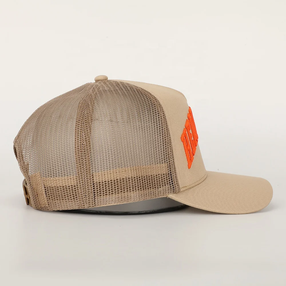 Custom 5 Panel Cotton Twill Embroidery Logo Mesh Baseball Cap,Classic Plain Snap Back Gorras,Mens Sports Trucker Hat