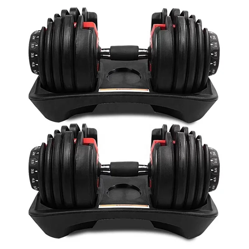 
Hot sale low price 40kg 52.5lb 90lb adjustable dumbbell weights free switching dumbles dumbbells set 