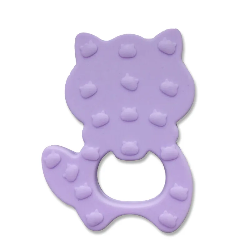 Squirrel Teether  BPA free  LFGB  approved food Silicone Sensory organic baby teether chew Toys