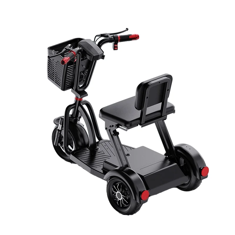 Portable Elderly Electric Bicycle 60v Lithium Battery Scooter Tricycle Rickshaw Foldable Adult Car for Cargo Use Easy Charging