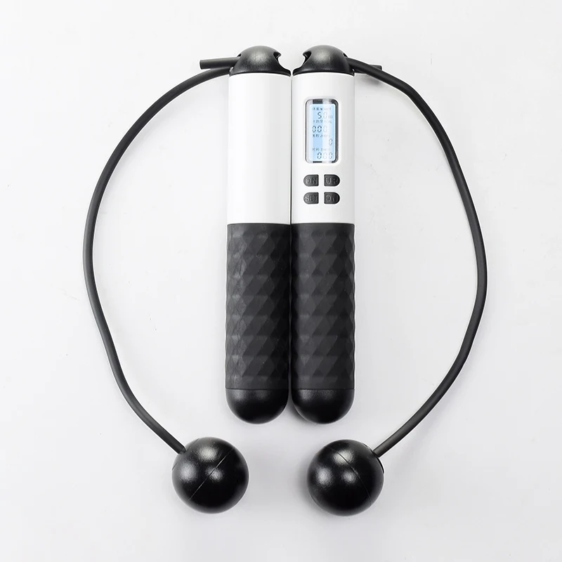 Stainless Steel Bearing Cordless Skipping Rope Home Gym Fitness Electronic Counting Smart Jump Rope