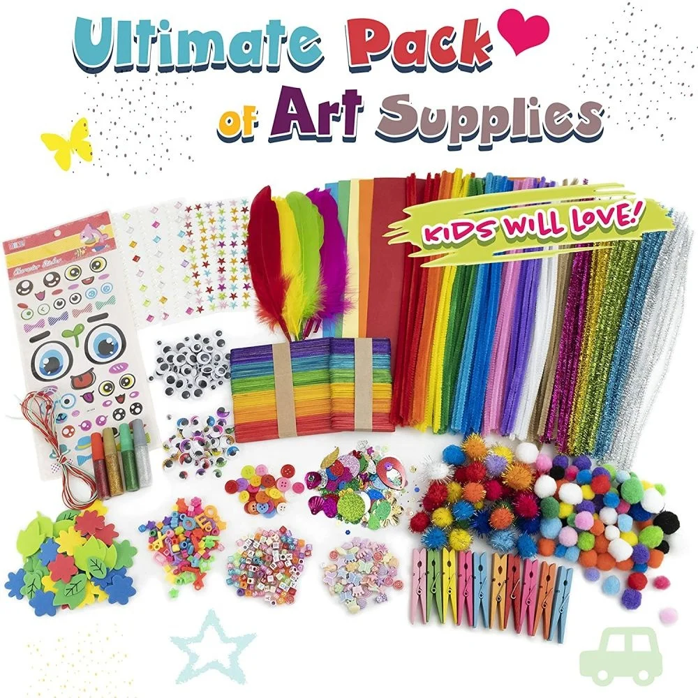 Valuable Unisex Plastic Craft Box DIY Educational Toys Kit for Kids Aged 2 to 7 Years Encourages Play and Creativity