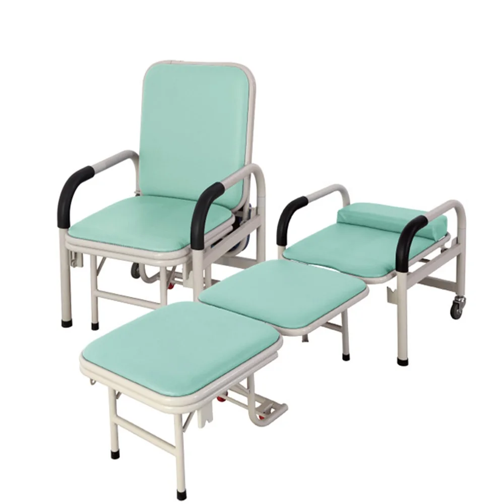 EM-CS006 Foldable Sleep Bed Chair  Waiting Chair Hospital Patient Room Accompany Chair