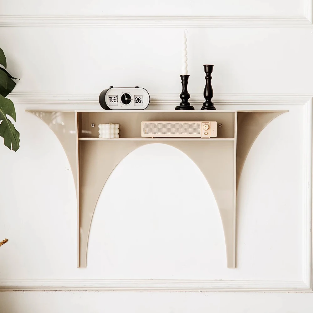 Modern Living Room Furniture Wall-Mounted Hallway Long Narrow Console Table  Acrylic Console Tables With Storage