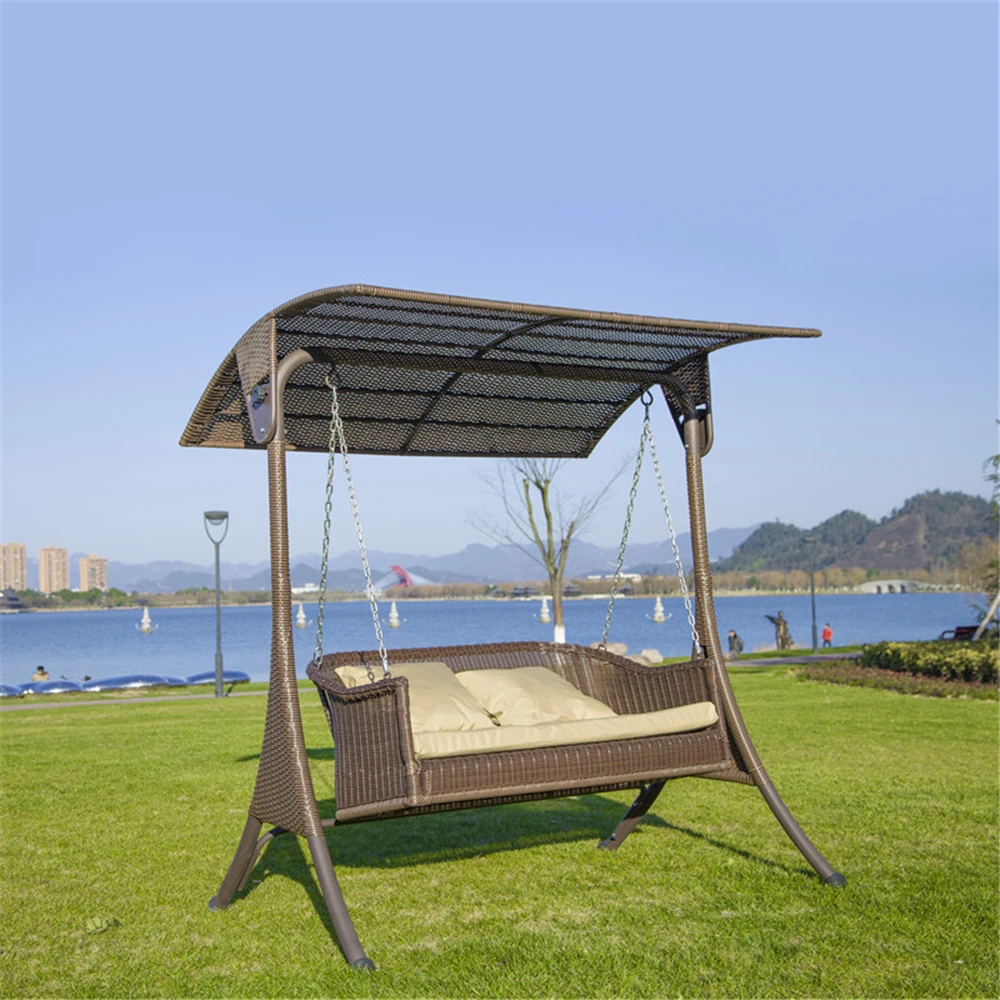 hot sale terrace swings adults outdoor rattan swing for Bistro set