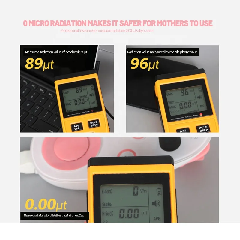 Portable fetal doppler Mini OLED display ultrasound prenatal fetal heart rate monitoring fetal Doppler