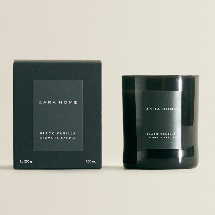 Custom 8oz 10oz 14oz Luxury Empty Container Smoky Grey Glass Candle Jar With Lid And Box For Candle Making Decorate