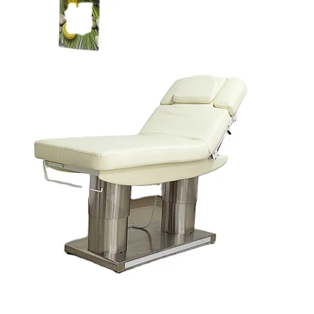 high-end   Stainless Steel Double Column Hydromassage Table Spa Modern Bed with LED Light Hydro Hydromassage Bed