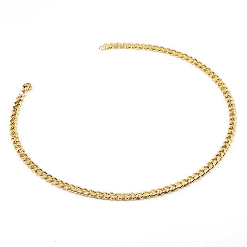 Wholesale Thicker Cuban Link Chain Gold Filled Plated Men Necklace Hip Pop Chain Jewelry