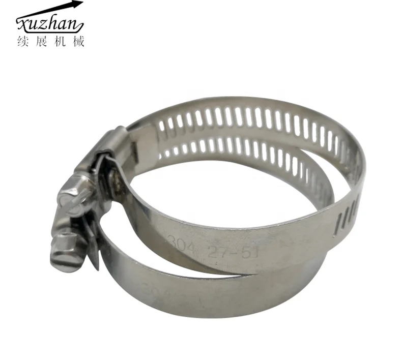 Iron Galvanization 201 304 SS American hose clamp pipe clamp
