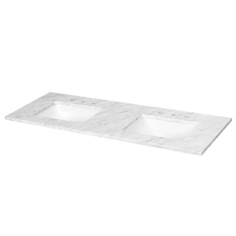 Ready to ship 2019 new design carrara white marble kitchen countertops and worktop