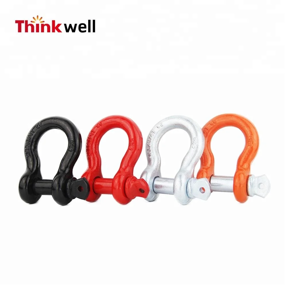 Factory Price 8T Heavy Duty Off Road Bow Shackles Accessories With D Ring Shackle Isolator