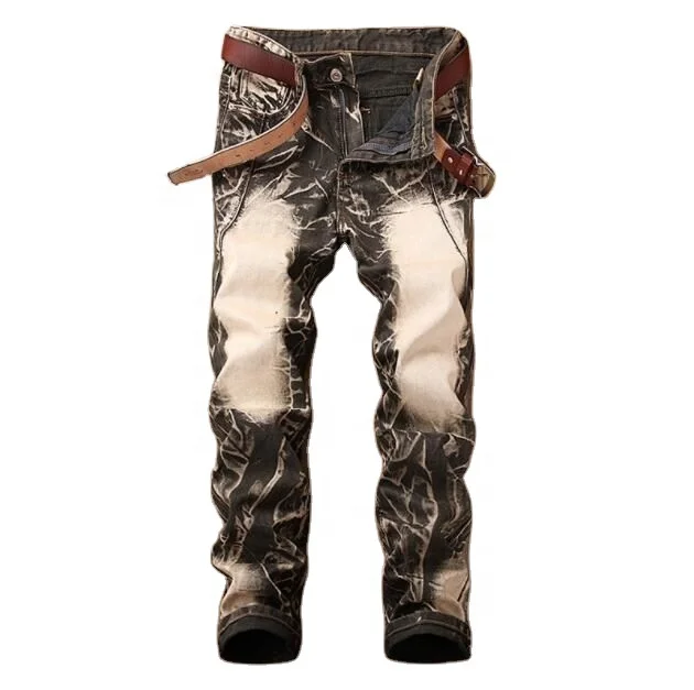 2019 мужские Модные джинсы высокого качества на заказ