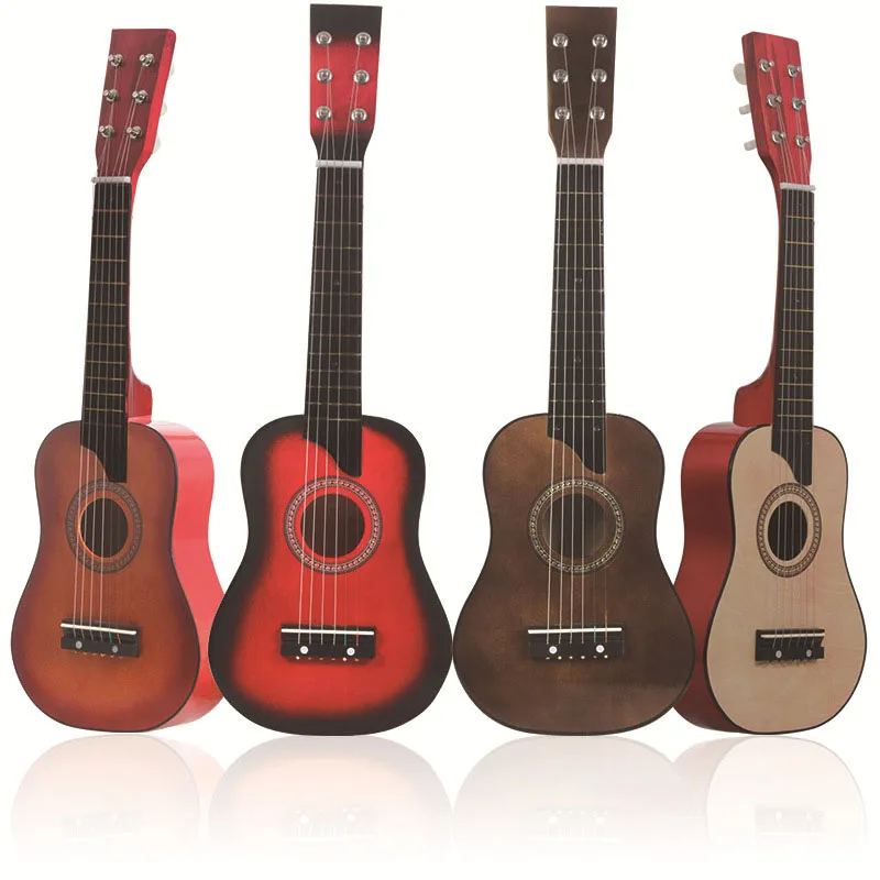 High quality custom logo 25 inch colorful handmade wood all acoustic guitar solid wood for sale