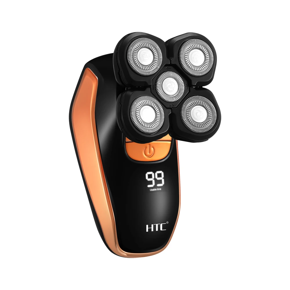 HTC GT-623 5 Heads portable beard shaver 4 in 1 mini Men Shaver IPX6 beard trimmer