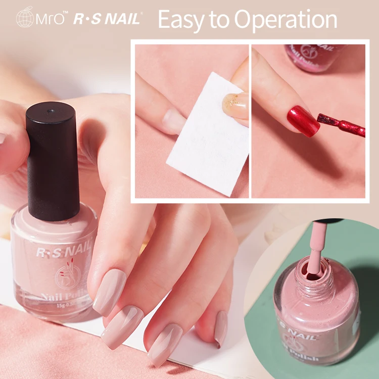 RS Nail Varnish 100 Colors Quick Drying Custom 5g 10g 15g Private Label Nail Polish Nail Color