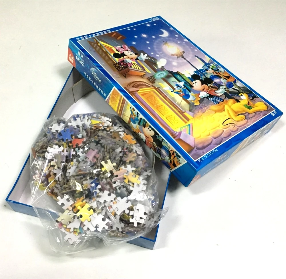 Wholesale Custom Adults High Quality Games 1000pcs Jigsaw Puzzle adult puzzle gamesblank puzzle