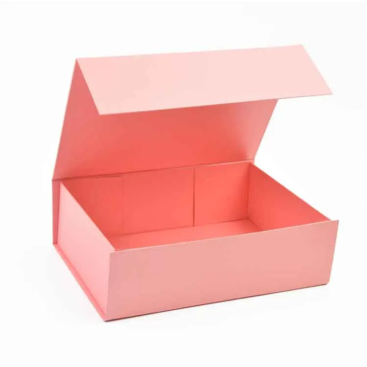 26.6x19.5x8cm luxury printed cosmetic magnetic folding storage paper gift box packaging for magnetic paper foldable gift box