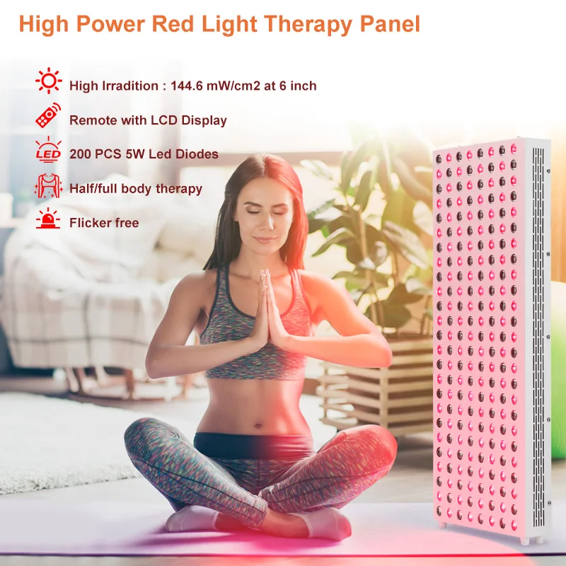Kinreen Red Light 600W/1000W Near Infrared Light Therapy Panel High Quality 660nm 850nm Led Red Light Therapy PDT Machine