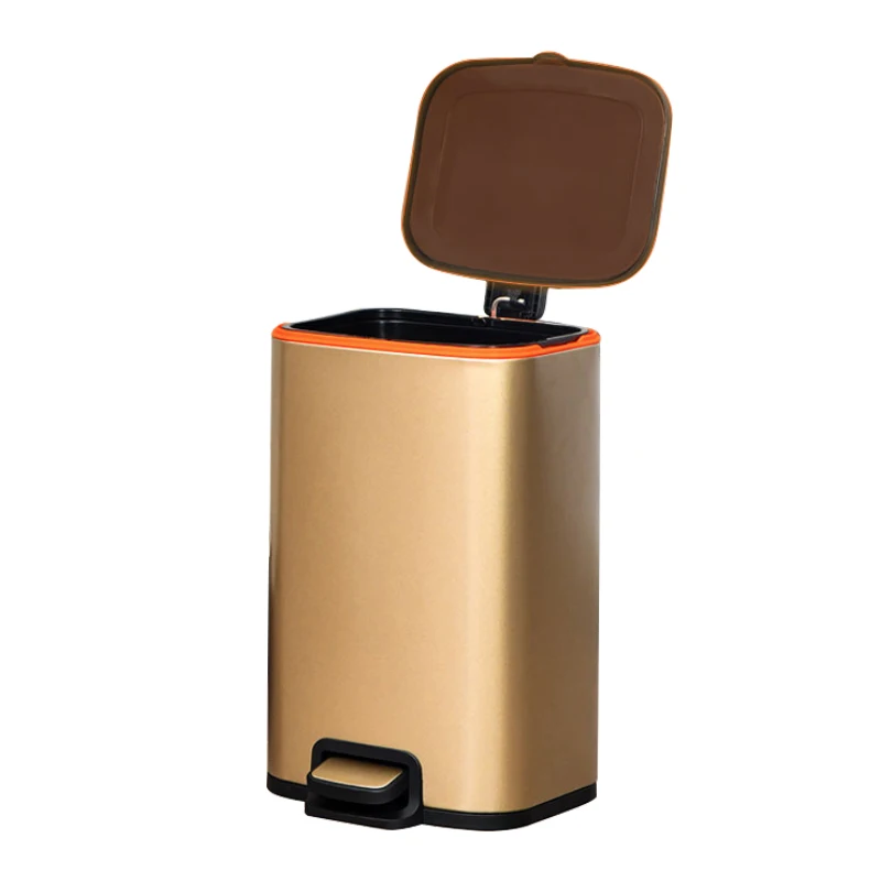 Нажимной Тип мусорное ведро из нержавеющей стали мусорное ведро с педалью мусорное ведро