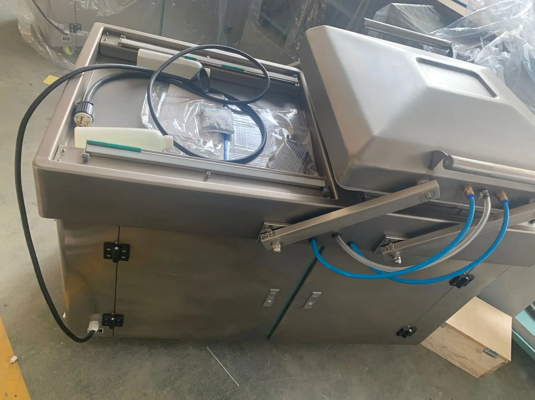 New 220V Double Chamber Vacuum Packer Industrial Machine for Food & Non Food Package for Home Use Restaurants Food Shops