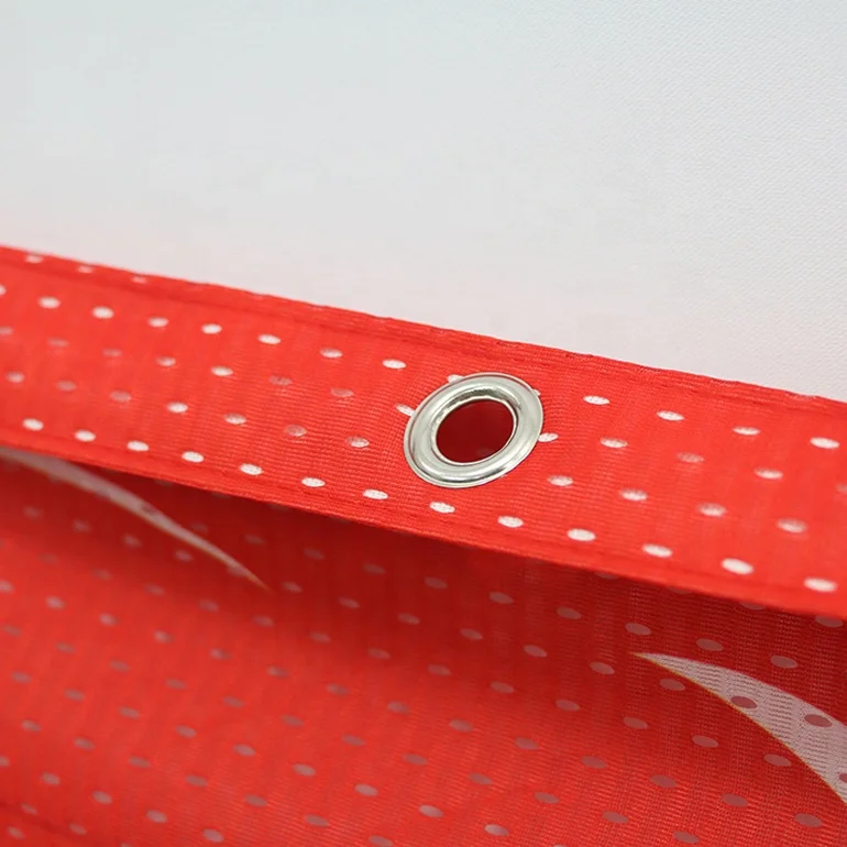 Netted Fabric Banner Barrier Wrap Fence Cover Mesh Banner for Promotional Signage with Custom Logo