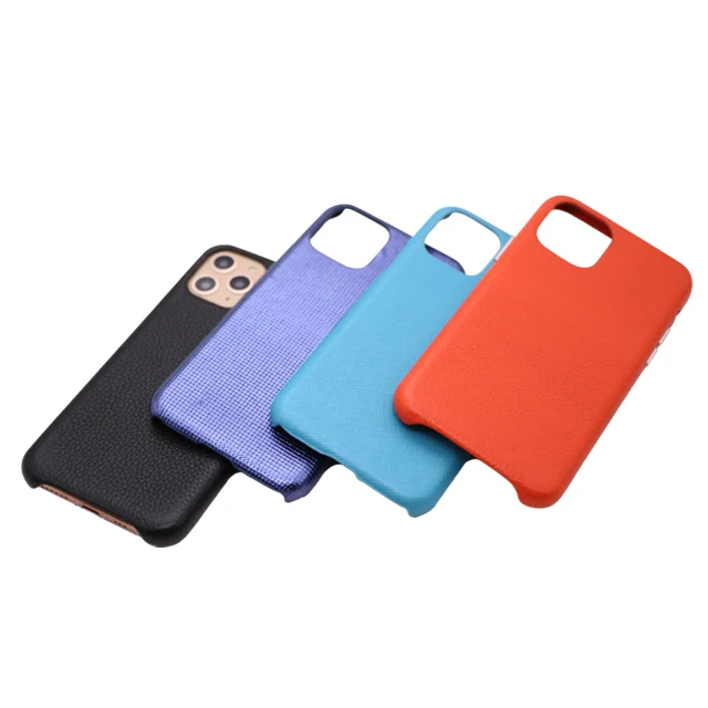 New Material Diamond Grain Genuine Leather For Iphone Case Phone Cover Case