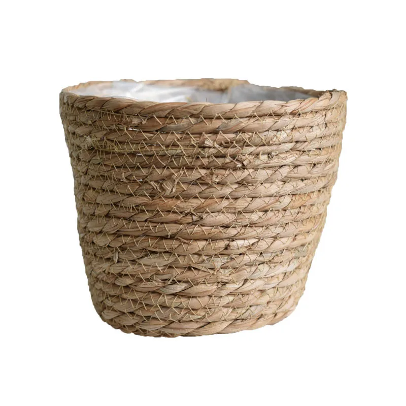 Natural Craft Seagrass Woven Plant Baskets Holder Container or Seagrass Woven Plant Pots
