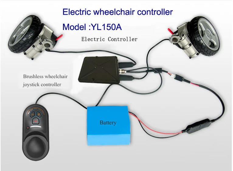 BLDC wheelchair motor with Joystick Controller for Power Wheel Chair