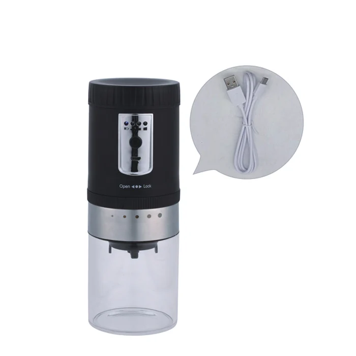 custom logo family use portable automatic electric coffee bean grinder