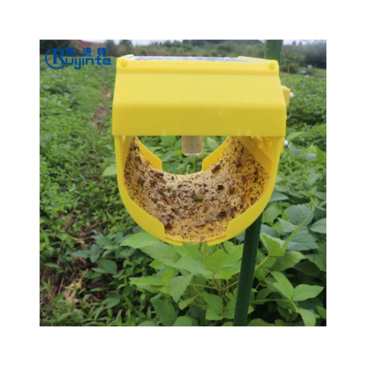 Insects Fly Killer Trap Attracting Electric Insect Catcher Insecticidal Lamp Pest Control Solar Light Equipment Outdoor Traps