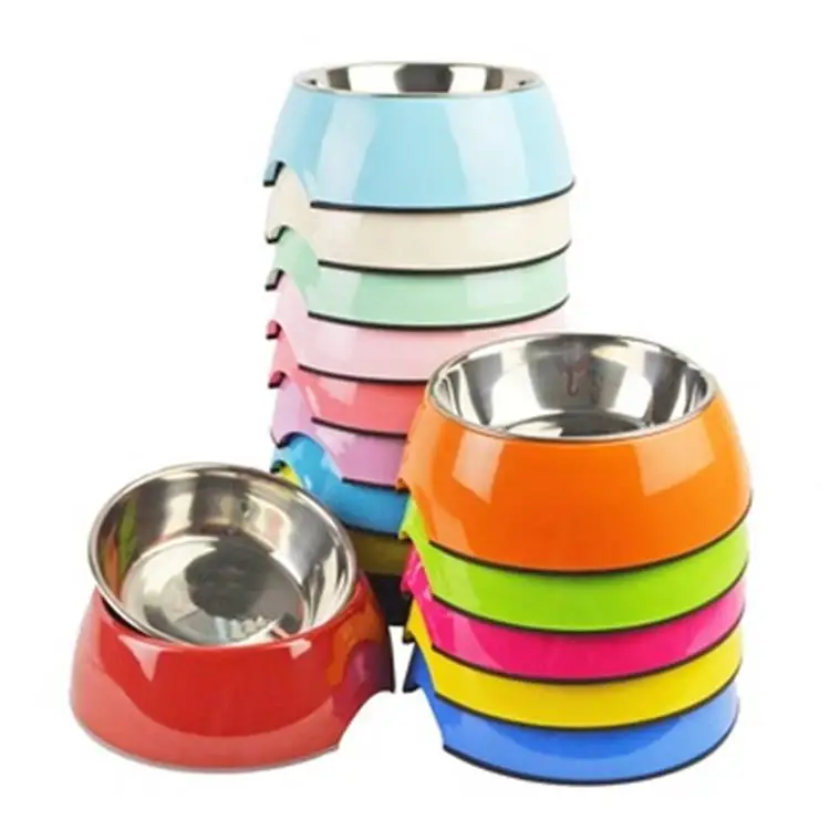 Dropshipping Europe Wholesale Custom Stainless Steel Pet Bowls & Feeders Outdoor Cat Melamine Custom Dog Bowl