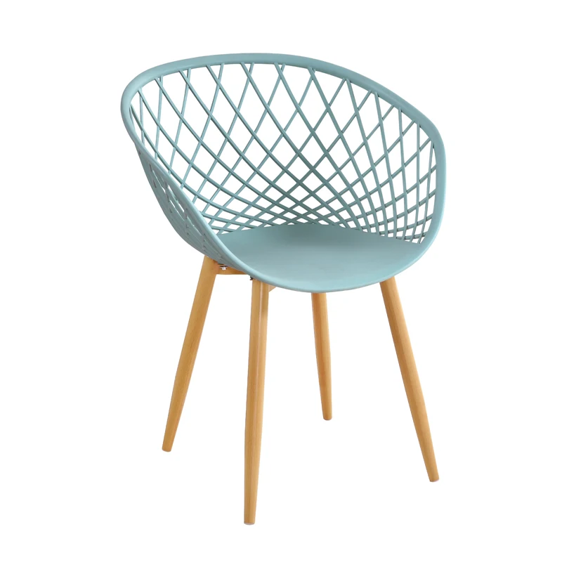 Best Sale Dining Room Furniture Coated Dining Chair Back Plastic with Metal Legs Breathability Mesh Home Furniture Modern Morden