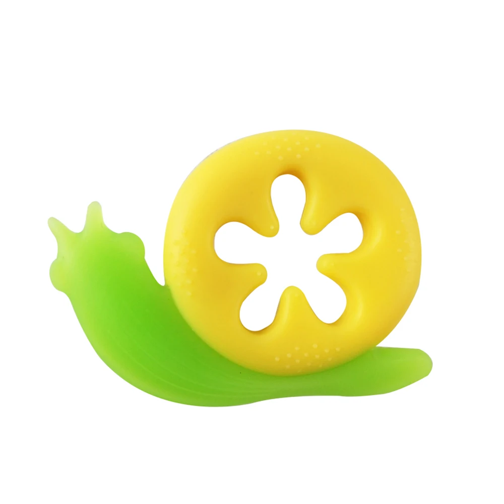 Factory Wholesale Food Grade Silicone Teether BPA Free Cute Cartoon Animals Chewable Teething Toy Baby Teethers newborn toys