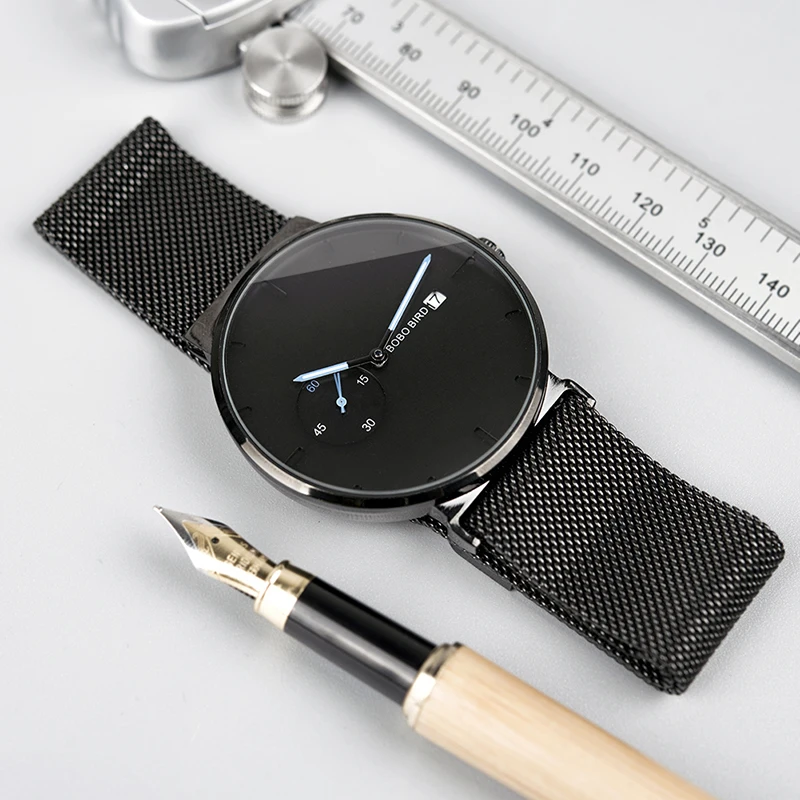  BOBO BIRD Oem водонепроницаемые часы из нержавеющей стали модные спортивные кварцевые с индивидуальным логотипом мужские Роскошные