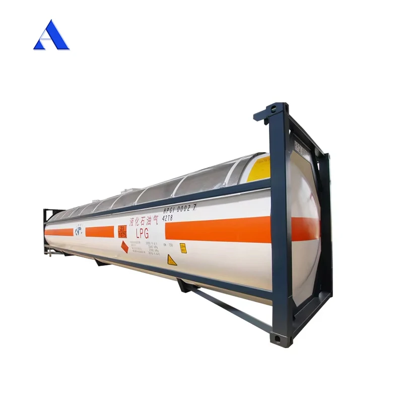 52CBM ASME стандарт ООН портативный LPG T50 20ft ISO танк контейнер для продажи