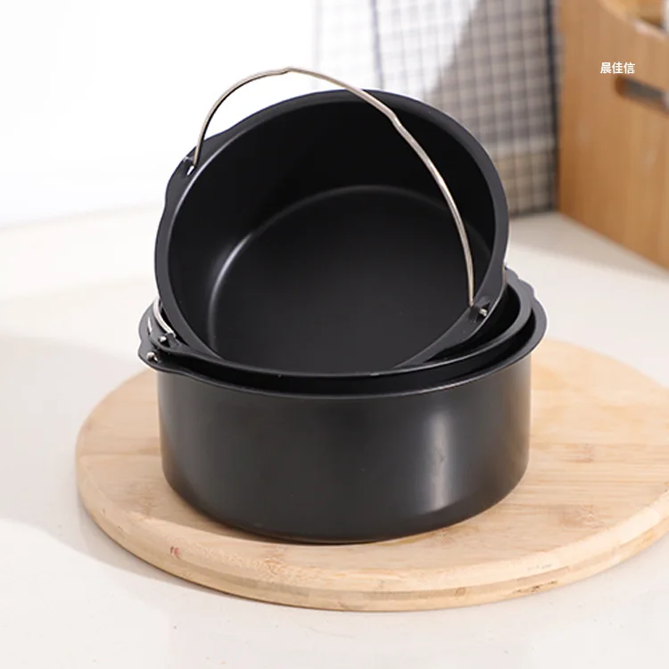 6/7/8 Inch air Frying Pan Accessories Cake Basket Does Not Stick to Round Self-made Potato Chips Portable Mold Baking