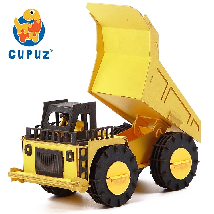 
Improve IQ educational toy truck 3d car model game puzzle for children 