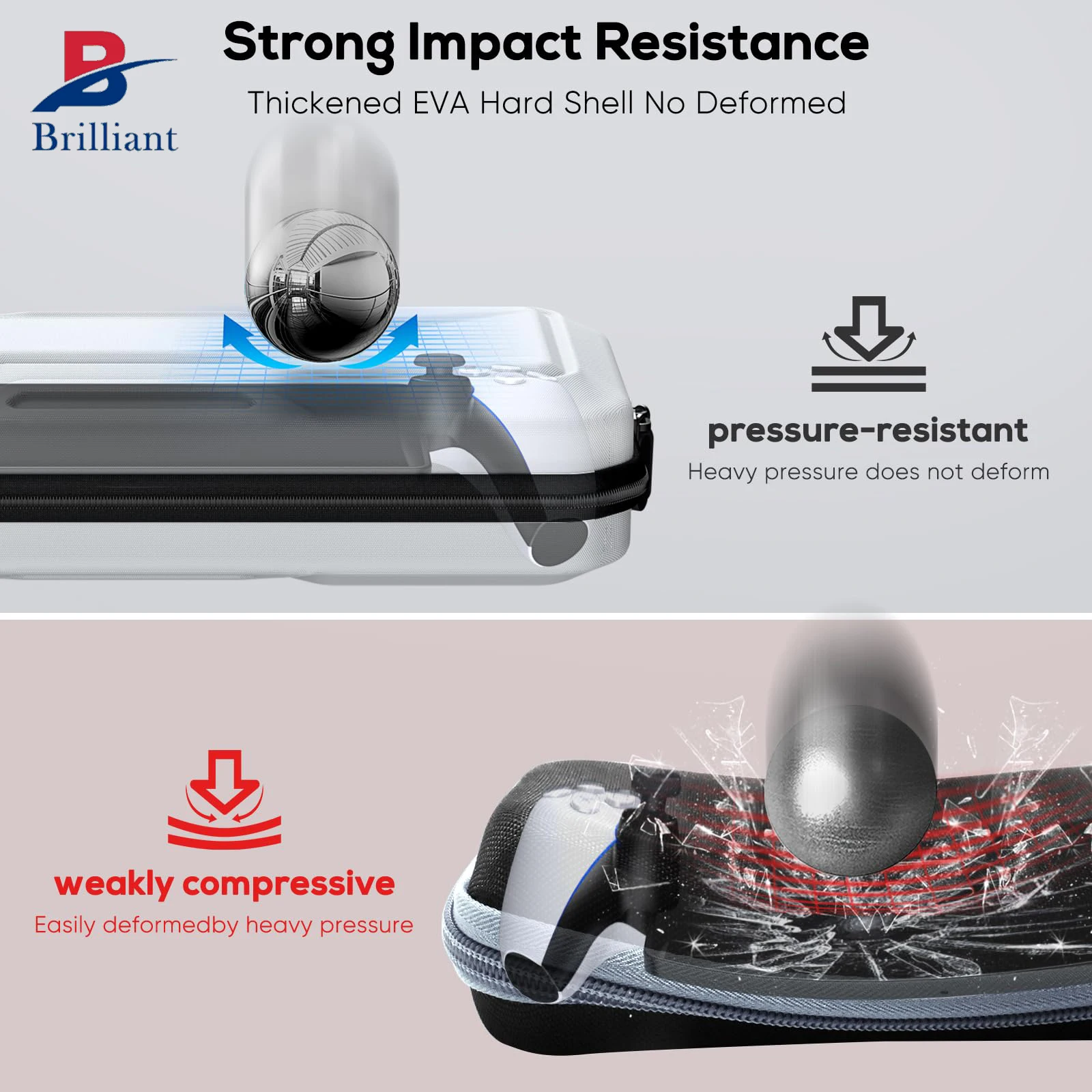 Brilliant customized Carrying Case For PlayStation Portal Remote Player Protective EVA Hard Shell Portable Carry Handbag for ps5