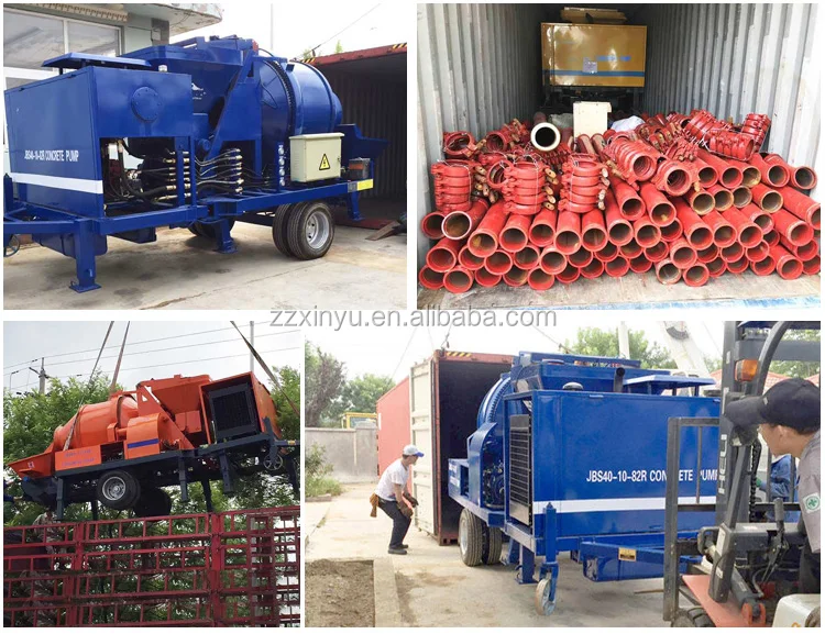 Hot sale 40m³ Concrete Mixing Pump JBS series diesel concrete machine  for road project small construction concrete mixer pump