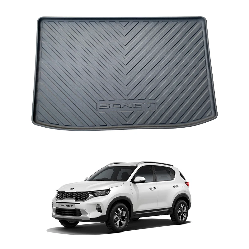 Wholesale Price Car Accessories TPE TPV Material Custom Trunk Tray Liner Car Mats for Kia Sonet