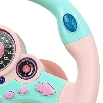 360 Degrees Rotates Steering Wheel Toy Plastic Car Driving Simulator Toys Kids Steering Wheel Toy