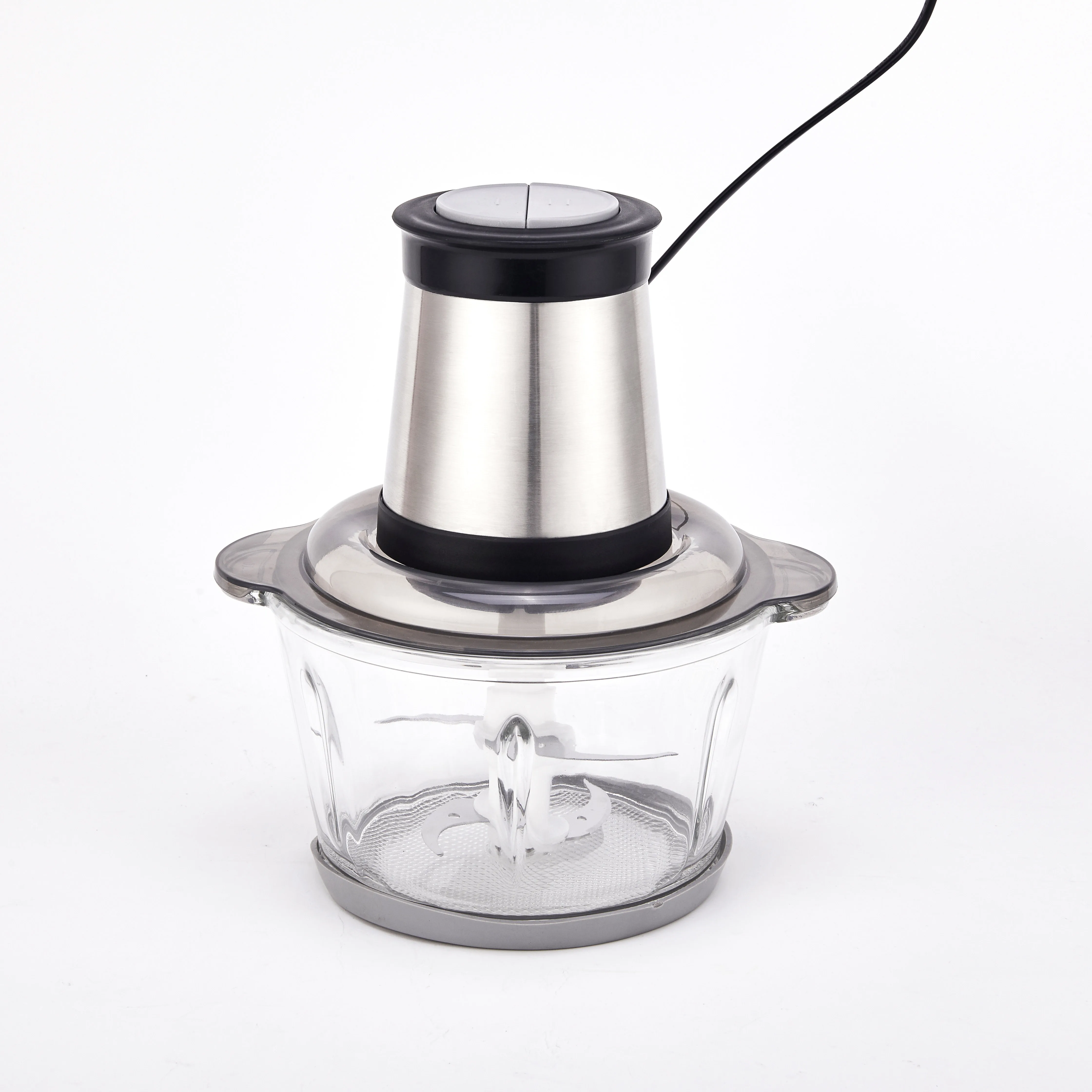 Home kitchen food chopper hot sell 2L glass cup meat grinder meat chopper  electric meat grinder