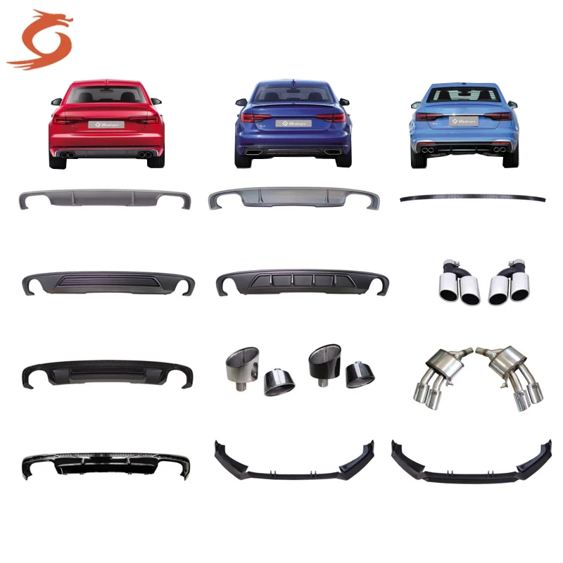 Applicable to 2013-2020 S-line S3 style car rear bumper exhaust accessories for Audi A3 car rear deflector
