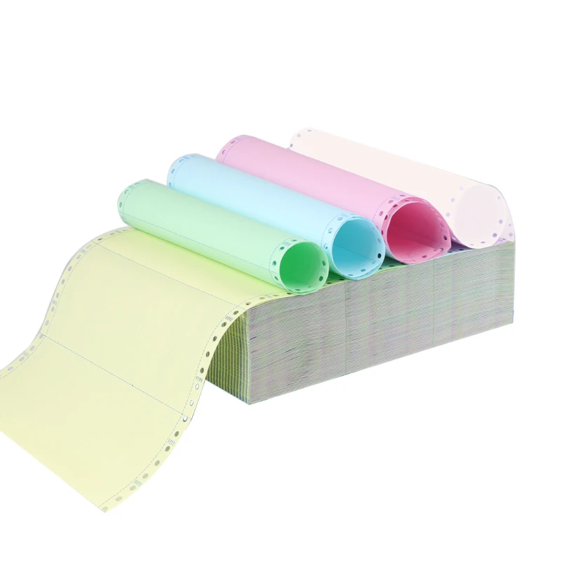 
OEM 3 ply 5 ply printing carbonless paper continuous forms sheet and rolls 
