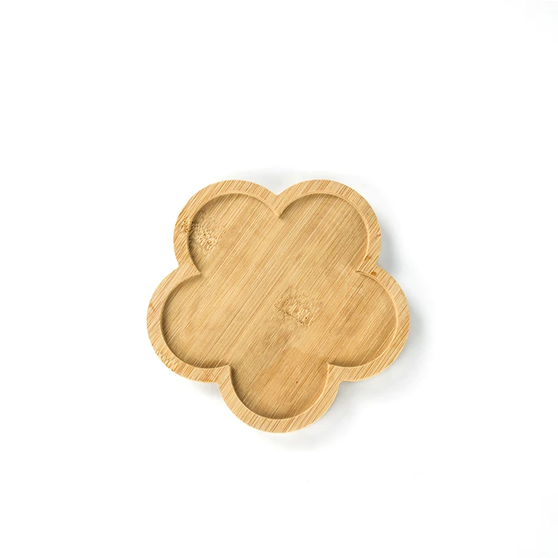 Personalized Pattern Cheap Indoor Outdoor Planters Flower Pots With Bamboo Mat Ceramic Flower Pots for Plants