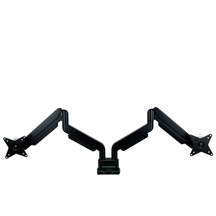 High Quality Dual Monitor Arm USB Quick Release VESA Desktop Mount Computer Dual Monitor Stand